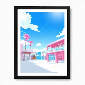 Pink City Art Print