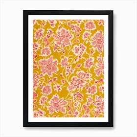 Xanthoceras Sorbifolium Floral Print Warm Tones 2 Flower Art Print