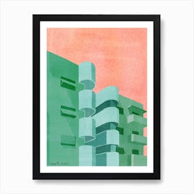 Bauhaus Green  Art Print
