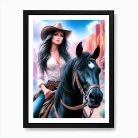 Creative Horse Beauty Illustration Nr 41 Art Print