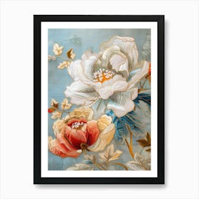 Chinese Floral Painting 18 Art Print