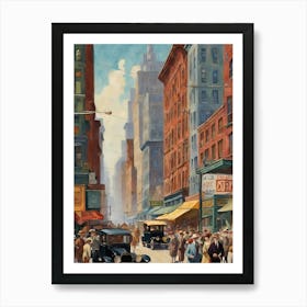 New York City Street Scene 10 Art Print