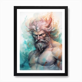 Illustration Of A Poseidon 5 Poster