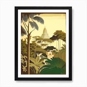 Cancun Mexico Rousseau Inspired Tropical Destination Art Print