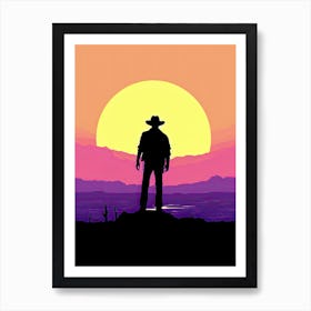 Refined Cowboy Whispers Art Print