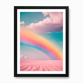 Rainbow In The Desert 2 Art Print