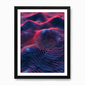 Abstract Wave Pattern 17 Art Print