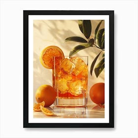 Orange Cocktail 40 Art Print