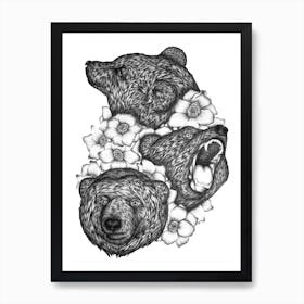 Bears In Bears Art Print