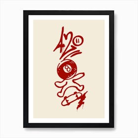 420 Red Art Print