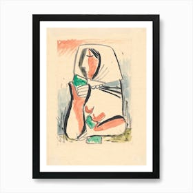 A Woman In A Scarf, Mikuláš Galanda Art Print