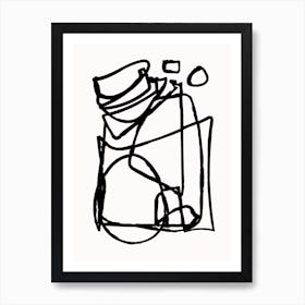 Abstract Line Art Print