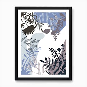 Abstract Floral Pattern 2 Art Print