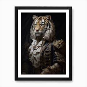 Tiger Art In Baroque Style 1 Art Print