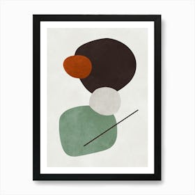 Expressionist organic forms 1 Art Print