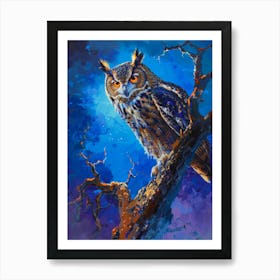 Owl In A Tree Art Print