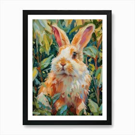 Chinchilla Rabbit Painting 3 Art Print