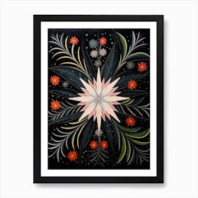 Edelweiss 2 Hilma Af Klint Inspired Flower Illustration Art Print