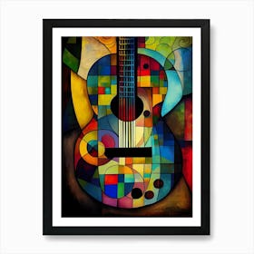 Abstract Guitar Painting Art Print