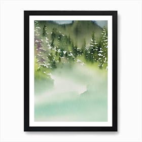 Tatra National Park Poland Water Colour Poster Art Print