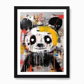 Cute panda bear Art Print