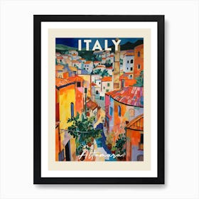 Altamura Italy 3 Fauvist Painting  Travel Poster Art Print