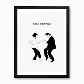 Pulp Fiction Dance Minimalist Art Print