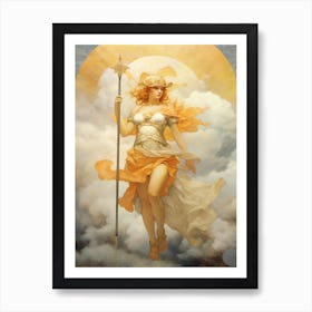 Athena Greek Goddess Painting 3 Art Print