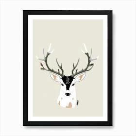 Deer Head 19 Art Print