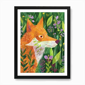 Fox In The Woods 6 Art Print