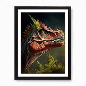 Velocisaurus Illustration Dinosaur Art Print