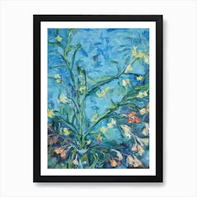 Kangaroo Paw Floral Print Bright Painting Flower Art Print