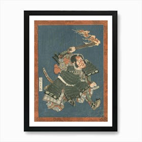 Ichikawa Danjuro Vii As I No Hayata By Utagawa Kunisada Art Print