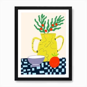 Still Life Checkered Hallway Poster