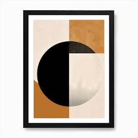 Whispers Of Beige Bauhaus Art Print