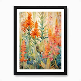 Tropical Plant Painting Aloe Vera 1 Art Print