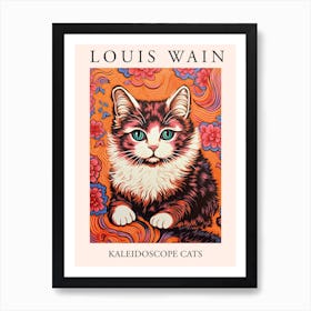 Louis Wain, Kaleidoscope Cats Poster 2 Art Print