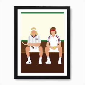 Borg V McEnroe Art Print