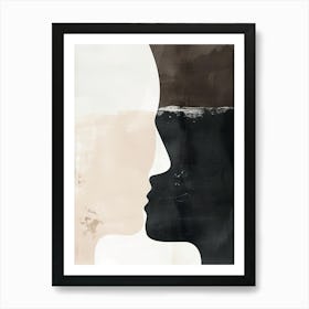 Strokes Of Light Minimalist Style Art Print