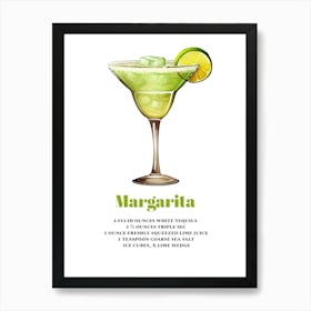 Margarita, Cocktail Hour Art Print