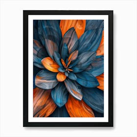 Abstract Flower Painting 9 Art Print