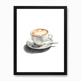 Watercolor Coffee Illustration Art Print