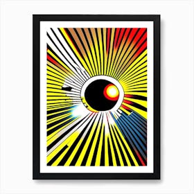 Wormhole Bright Comic Space Art Print