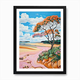 Holkham Bay Beach, Norfolk, Matisse And Rousseau Style 3 Art Print