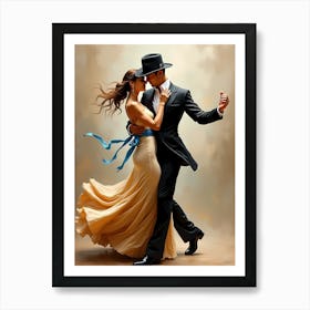 Tango Dancers Poster