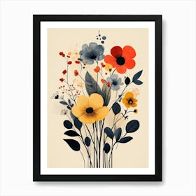 Flowers In A Vase 162 Art Print