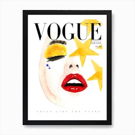 Vogue Shine Stars Ok Art Print