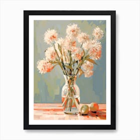 Allium Flower Still Life Painting 4 Dreamy Art Print