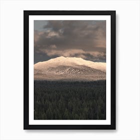 Snowy Mountain Wall Decor Art Print