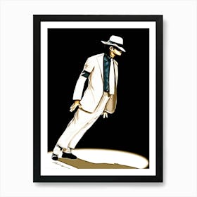 dance Michael Jackson king of pop music Art Print